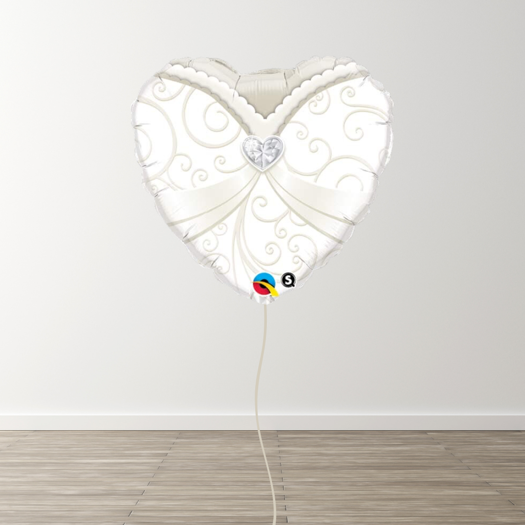 Wedding Dress 18" Foil Balloon