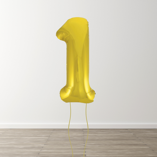 Classic Gold Foil Number Balloons