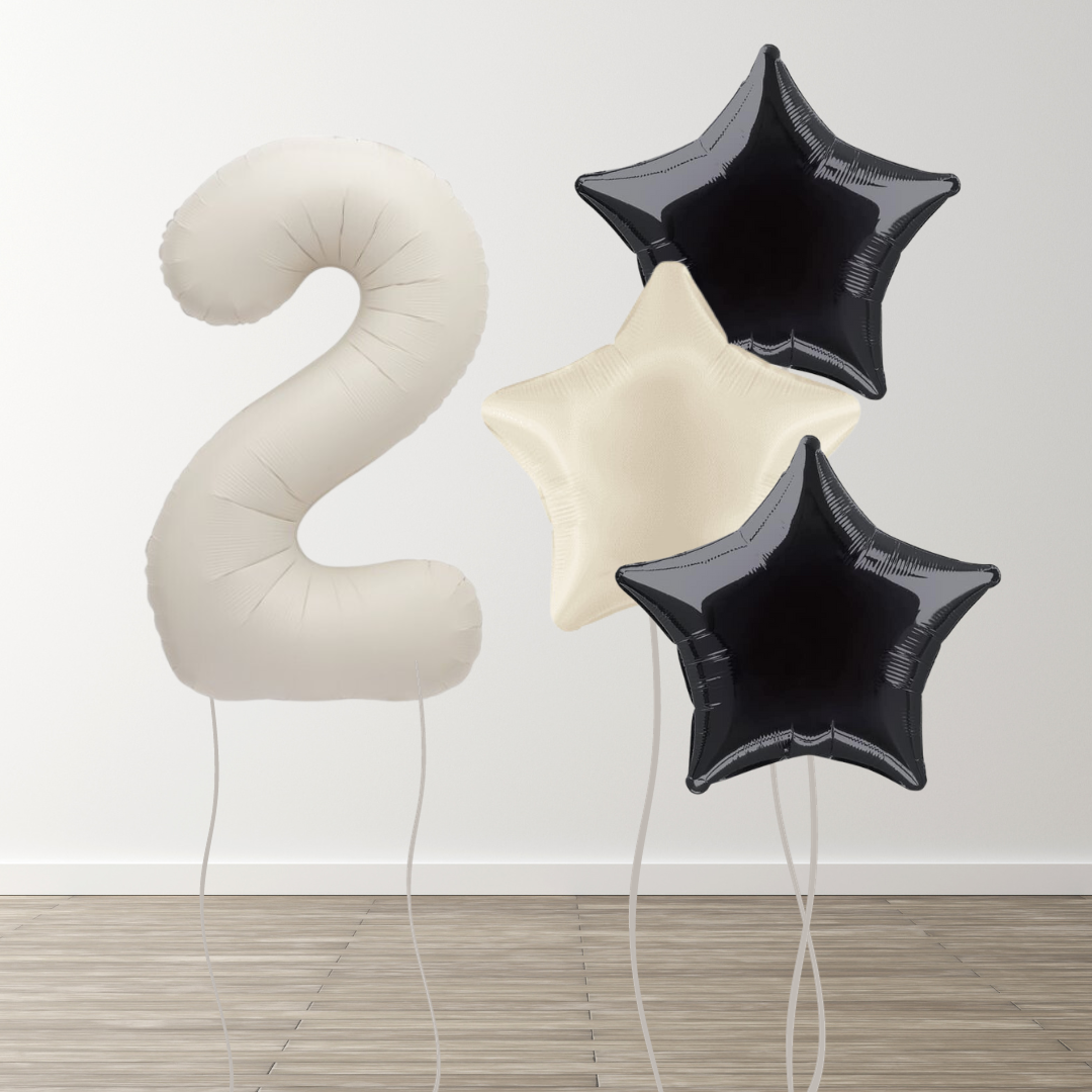 Matte Neutral Foil Number Bunch