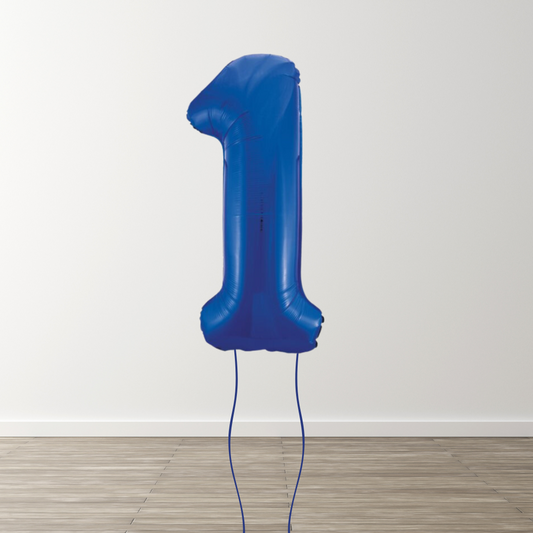 Blue Foil Number Balloons