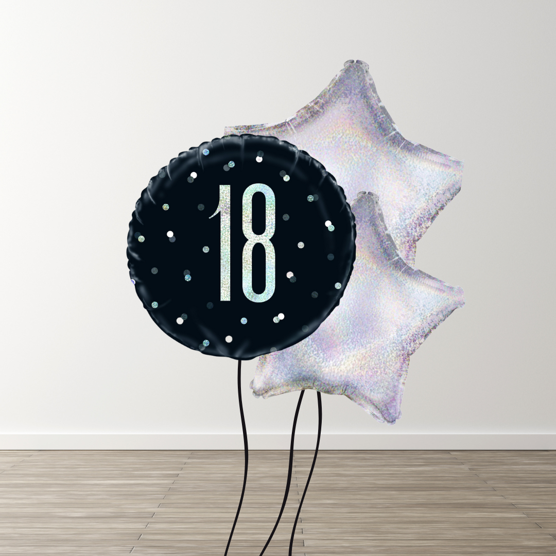 Small Black Balloon Bouquet