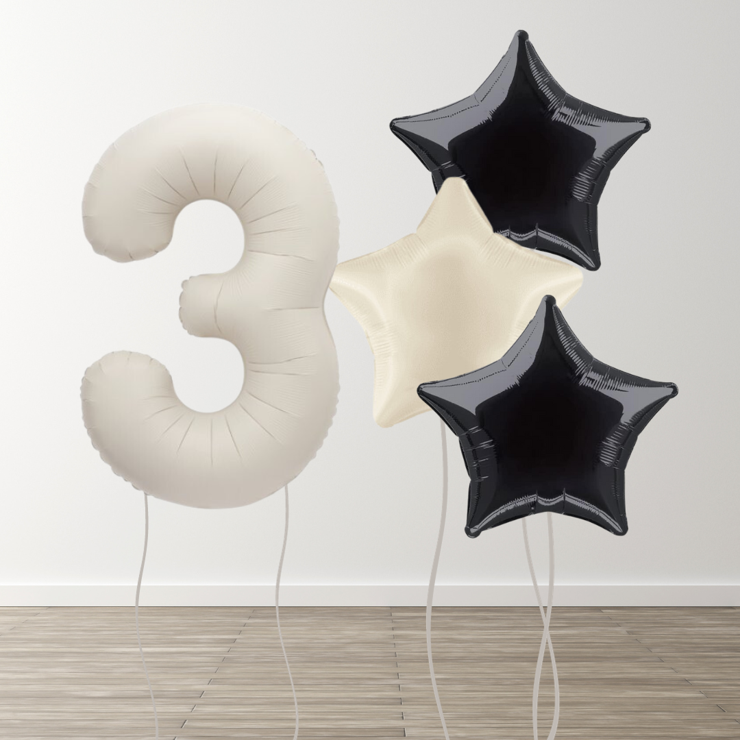 Matte Neutral Foil Number Bunch