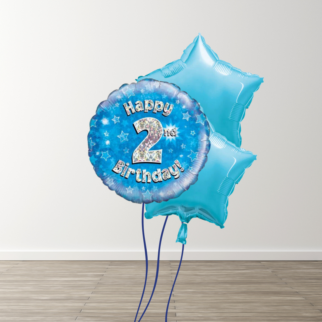 Small Blue Balloon Bouquets
