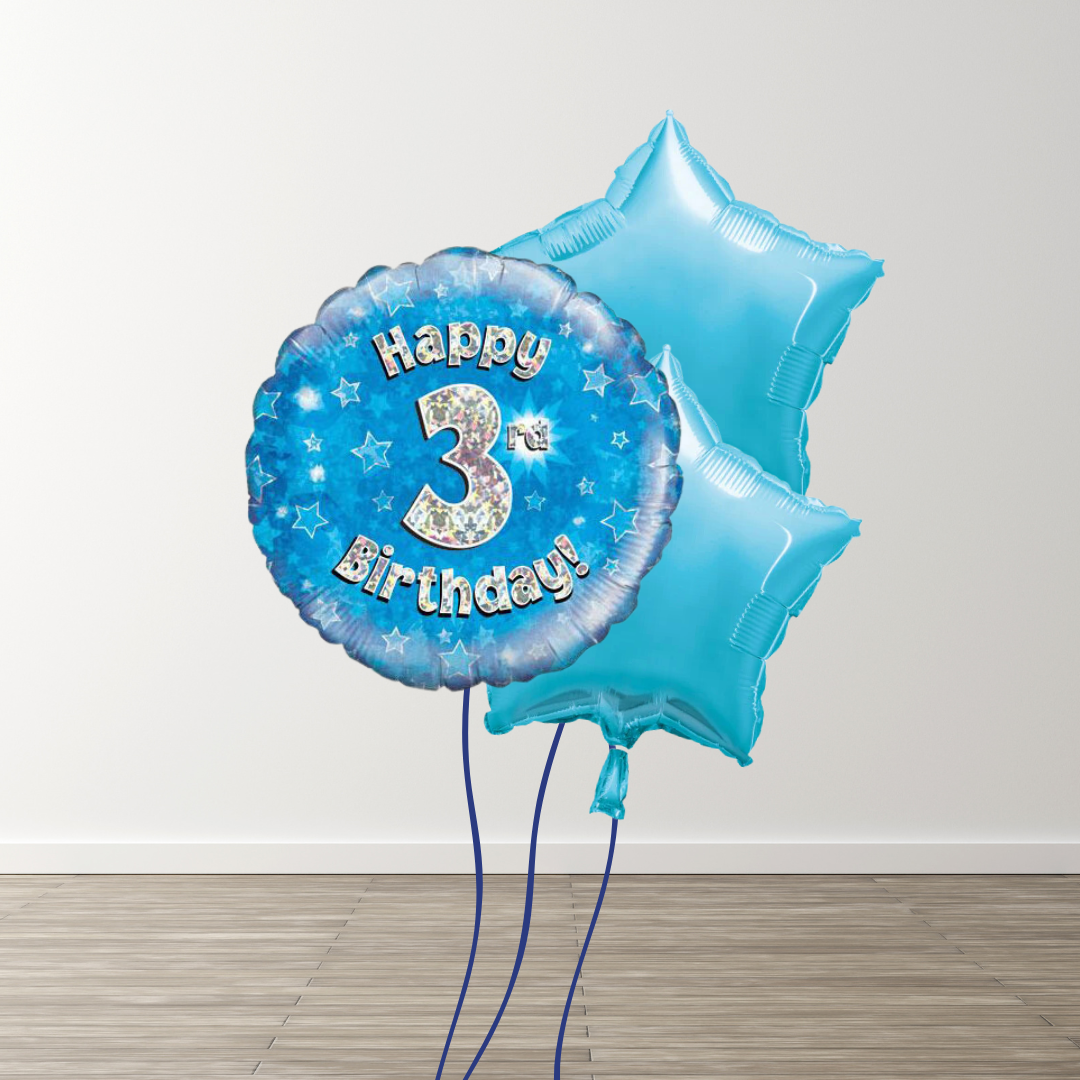 Small Blue Balloon Bouquets