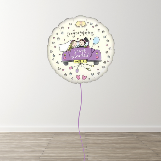 Just Married 18" Foil Balloon