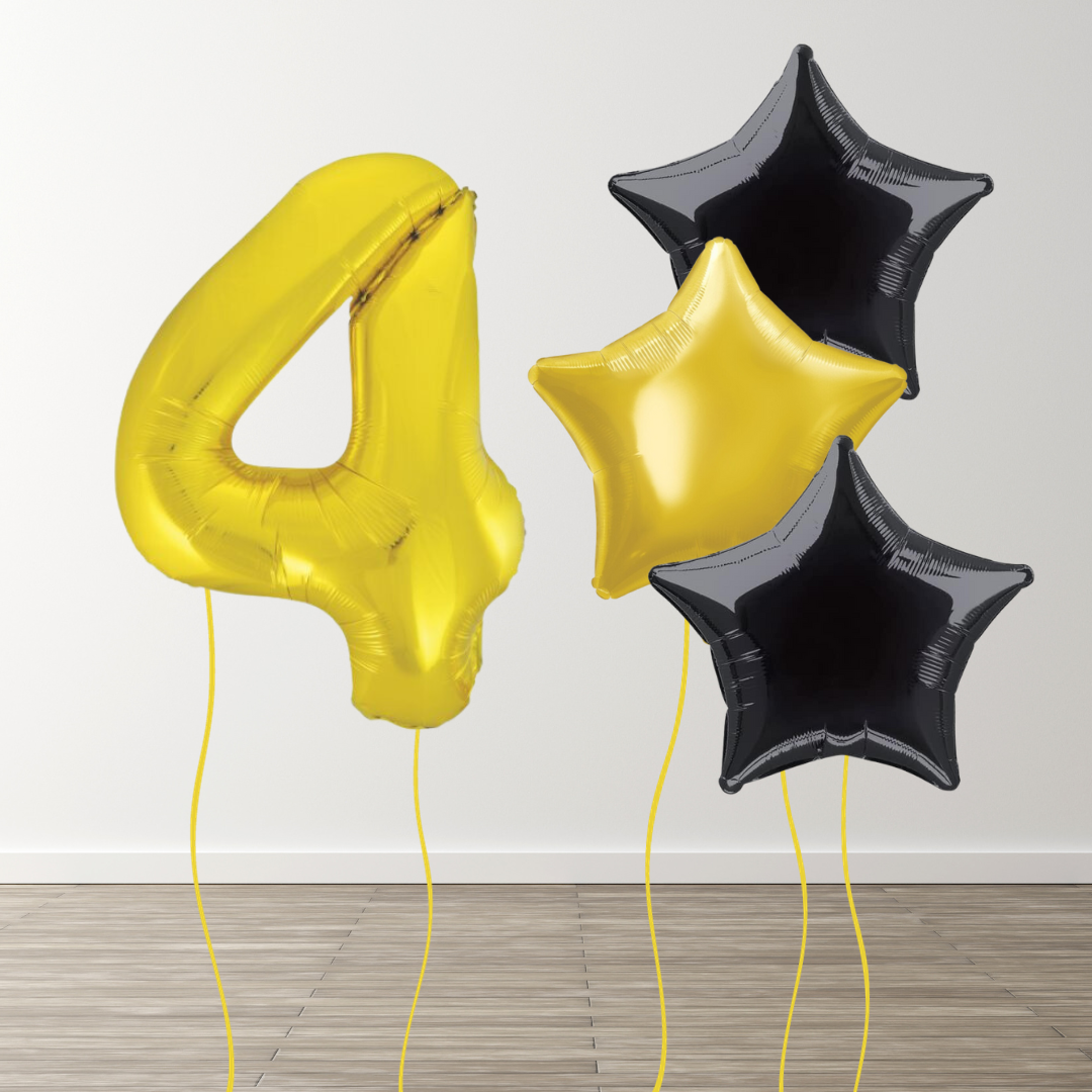 Classic Gold Foil Number Bunch