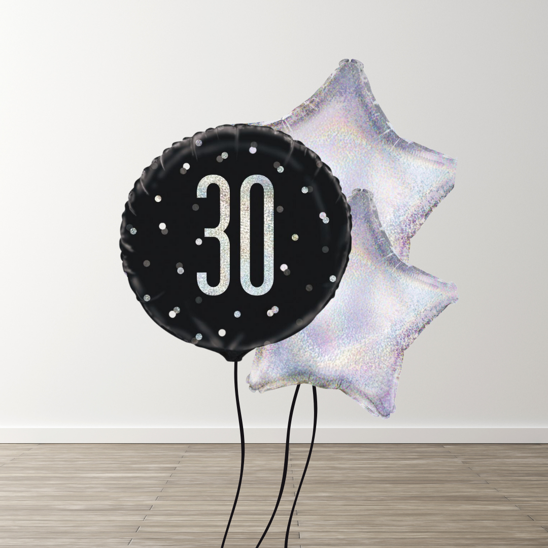Small Black Balloon Bouquet