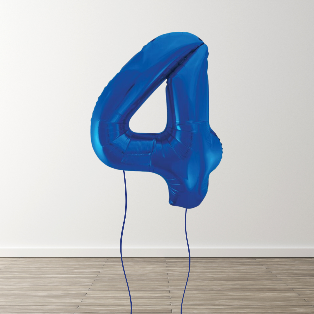 Blue Foil Number Balloons