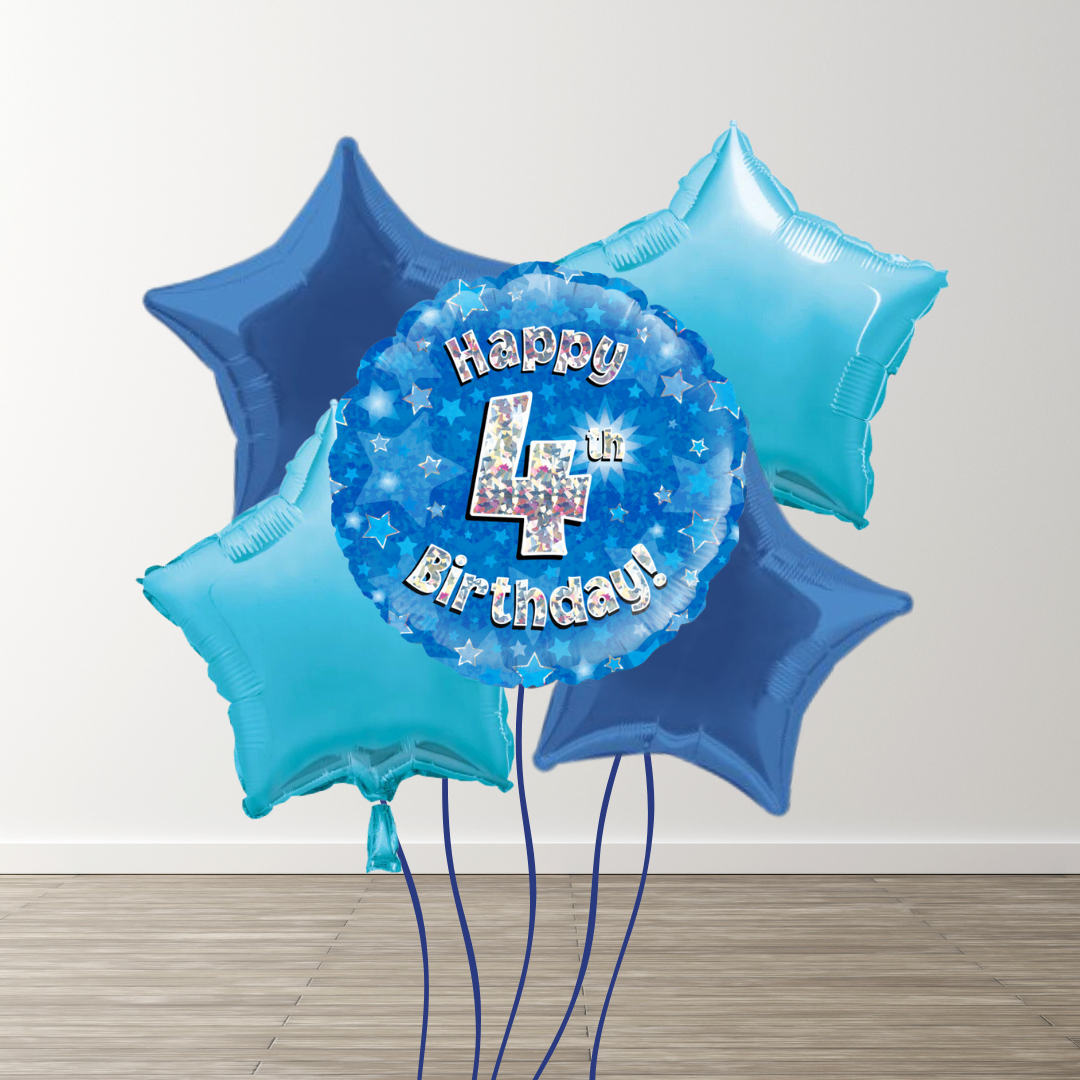 Large Blue Balloon Bouquets