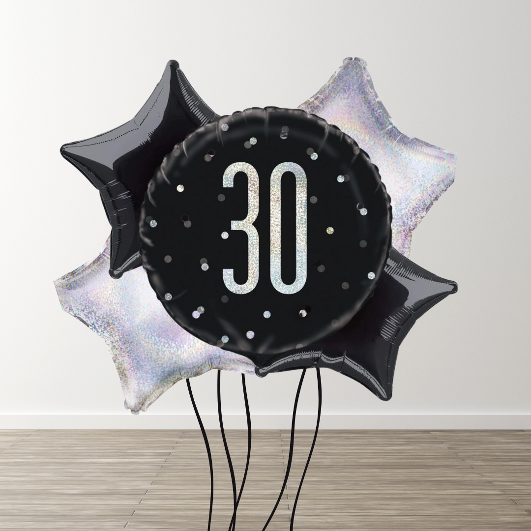 Large Black Balloon Bouquet