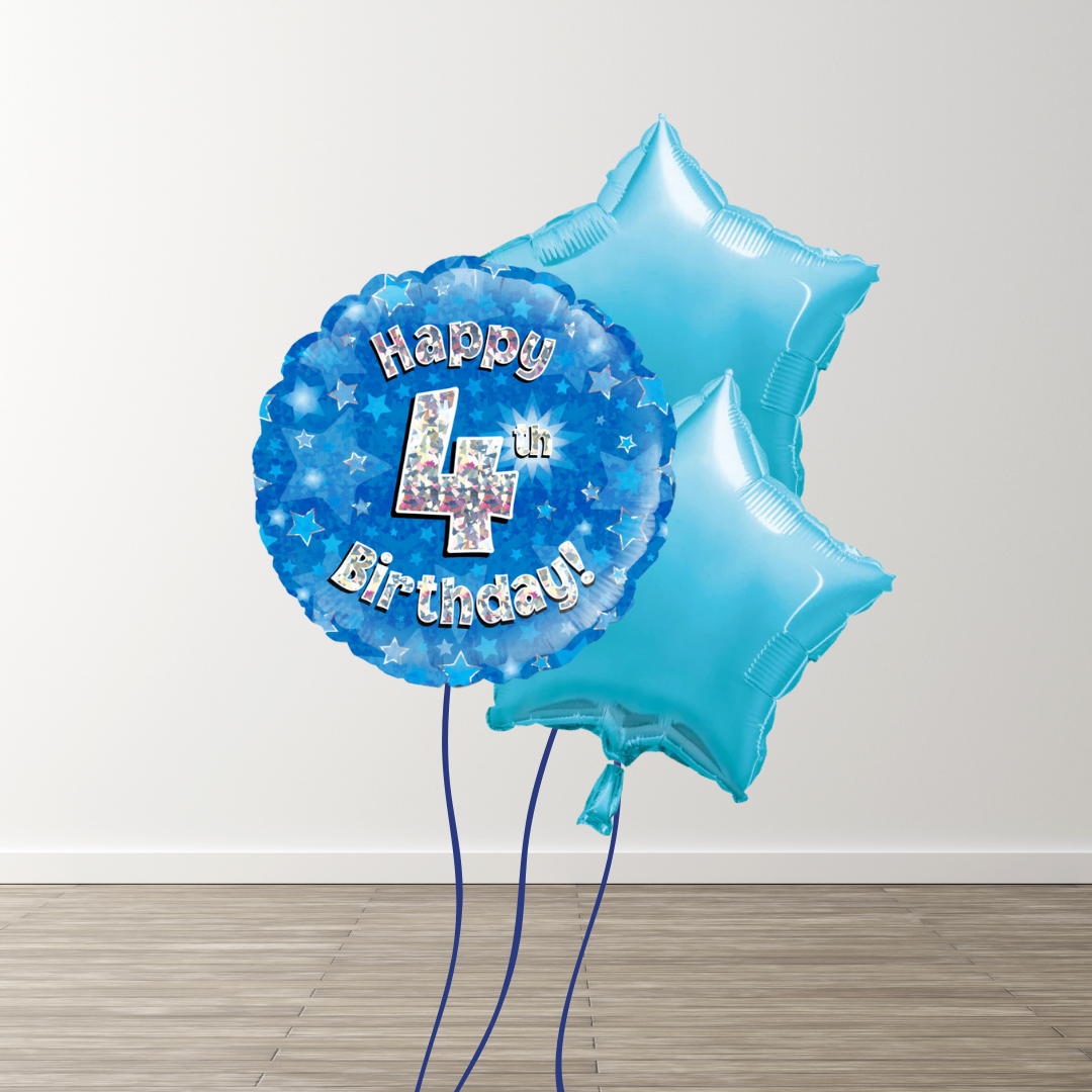 Small Blue Balloon Bouquets
