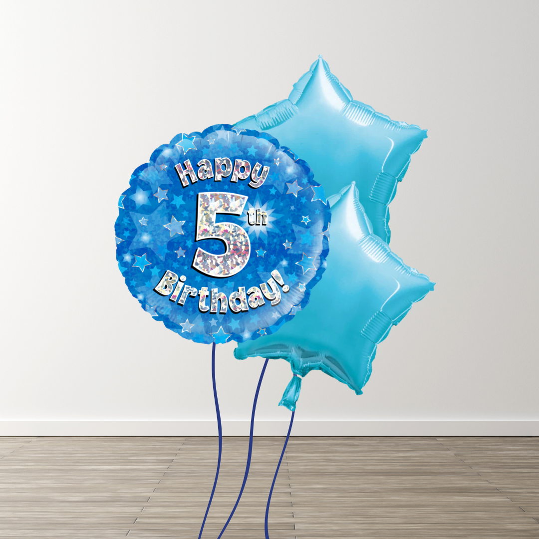 Small Blue Balloon Bouquets
