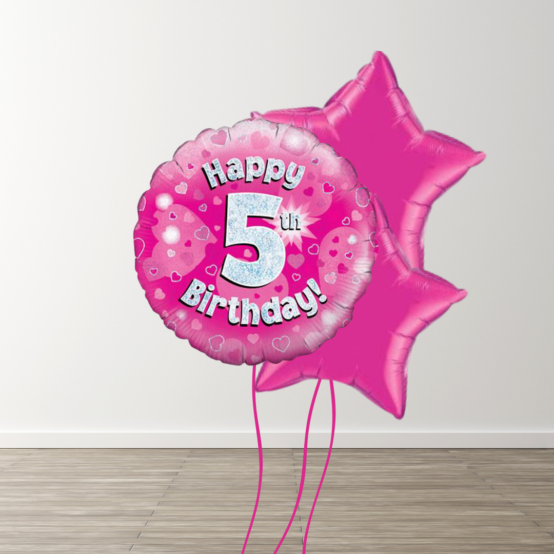 Small Pink Balloon Bouquet