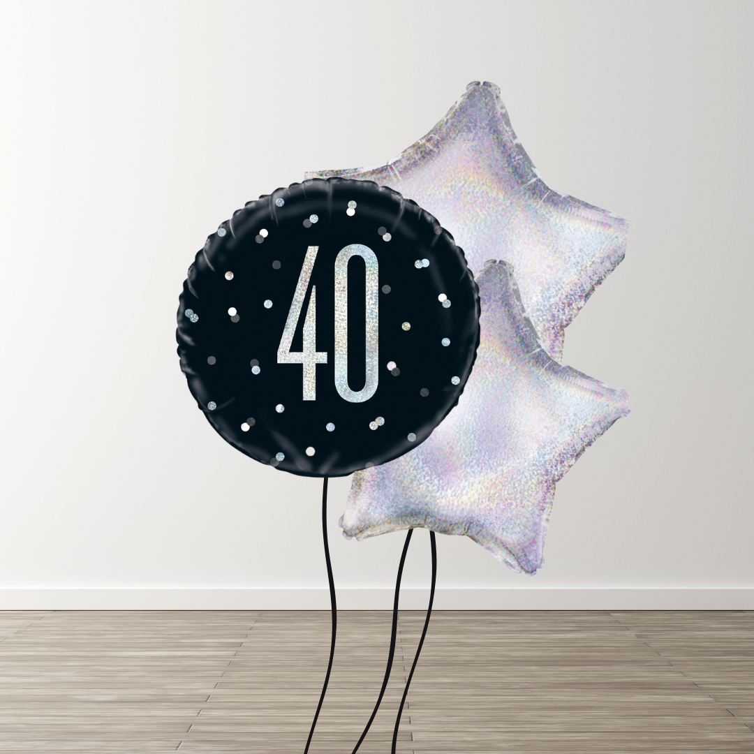 Small Black Balloon Bouquet