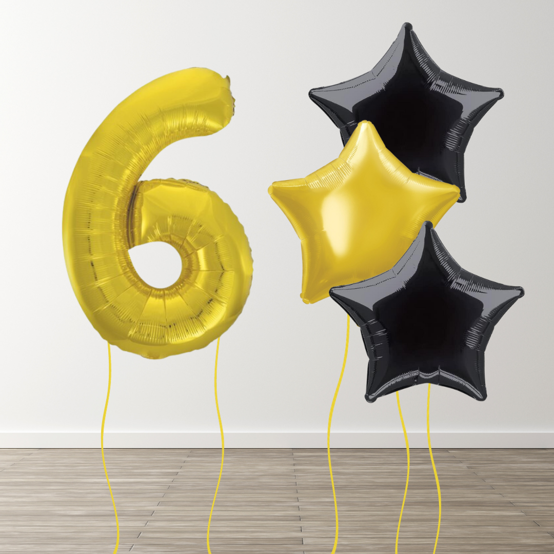 Classic Gold Foil Number Bunch