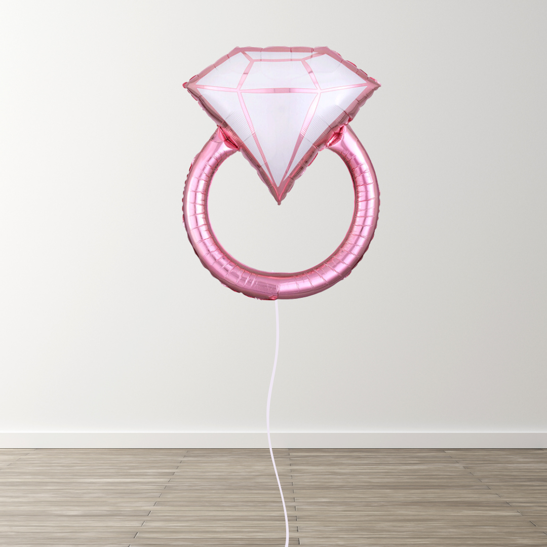 Blush Wedding Ring 30" Supershape Balloon