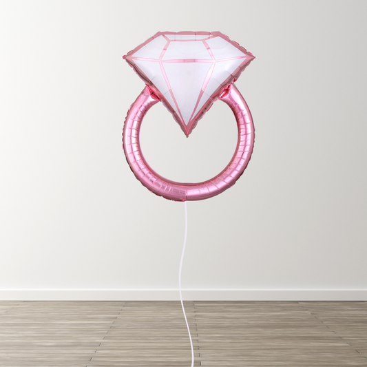 Blush Wedding Ring 30" Supershape Balloon