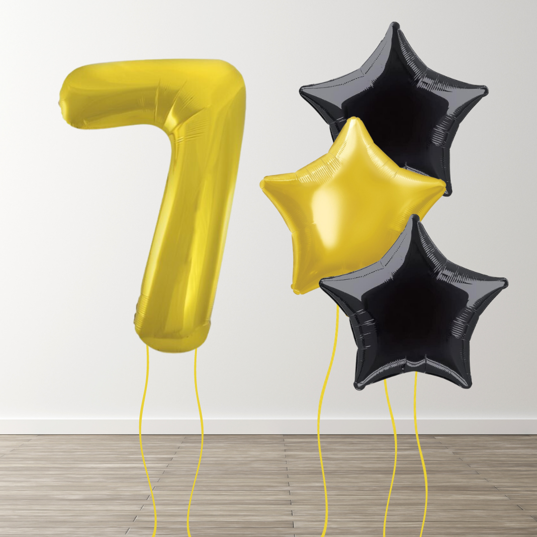Classic Gold Foil Number Bunch
