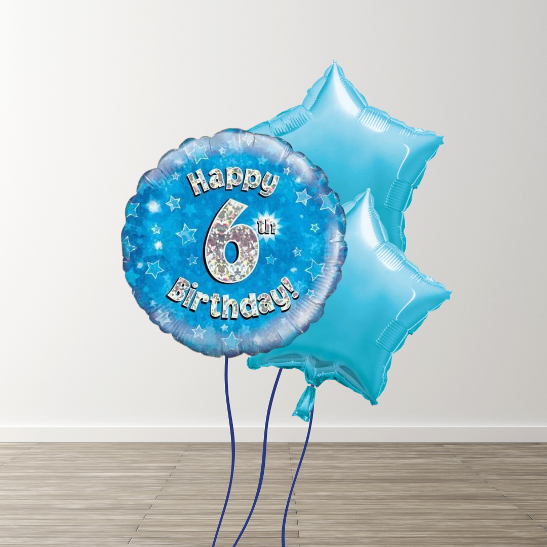 Small Blue Balloon Bouquets