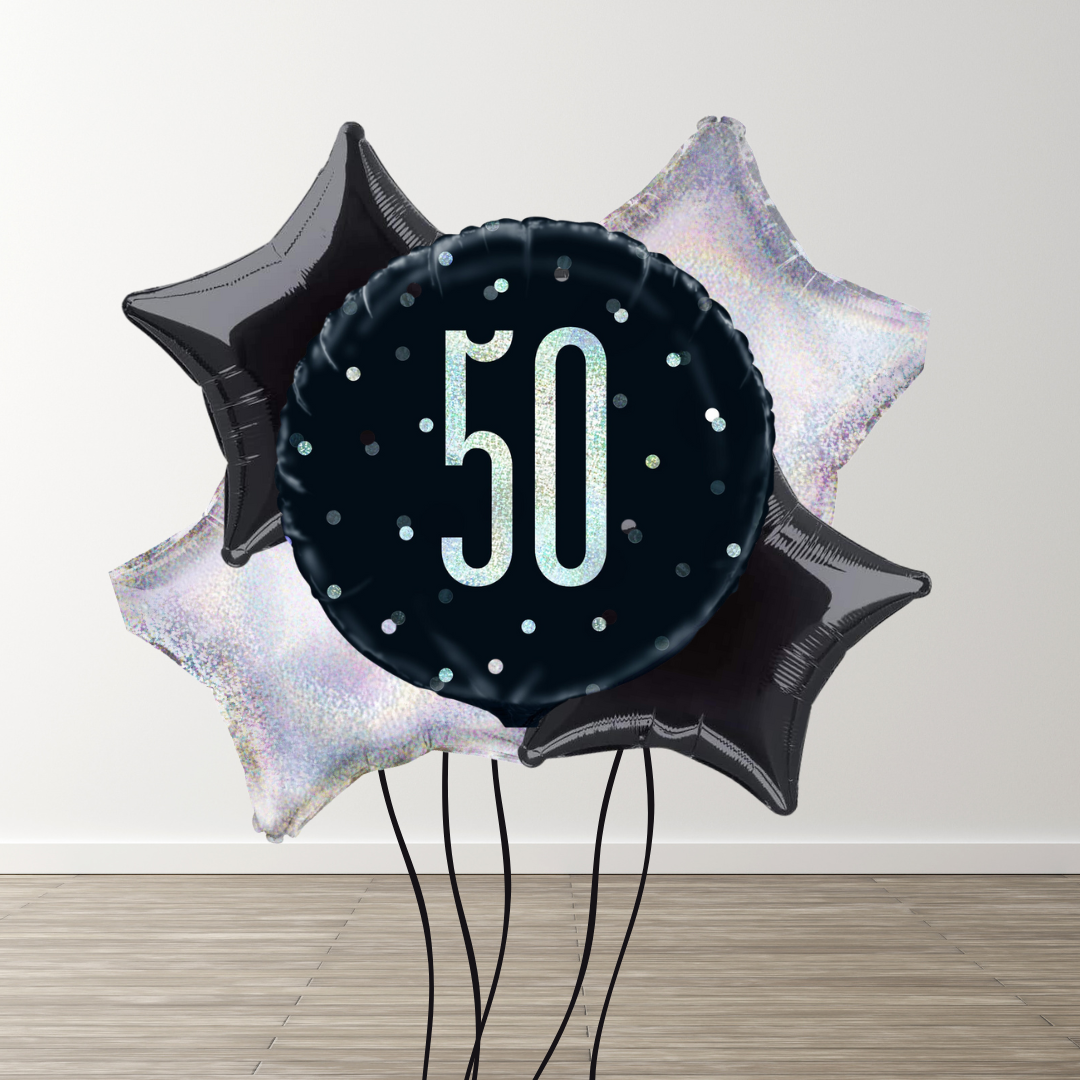 Large Black Balloon Bouquet