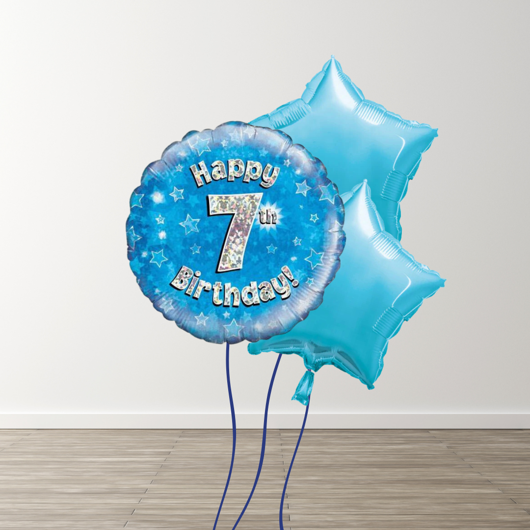 Small Blue Balloon Bouquets