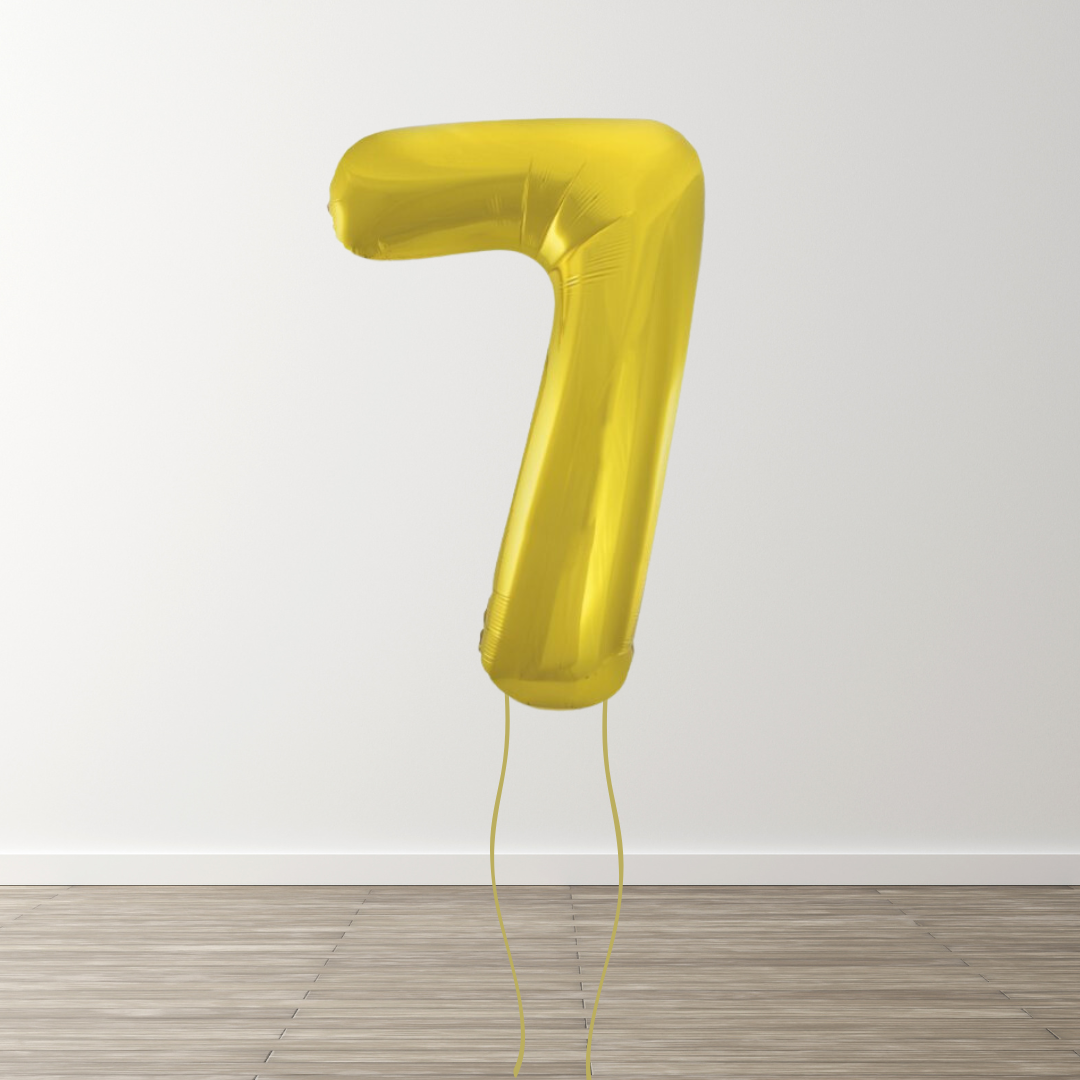 Classic Gold Foil Number Balloons