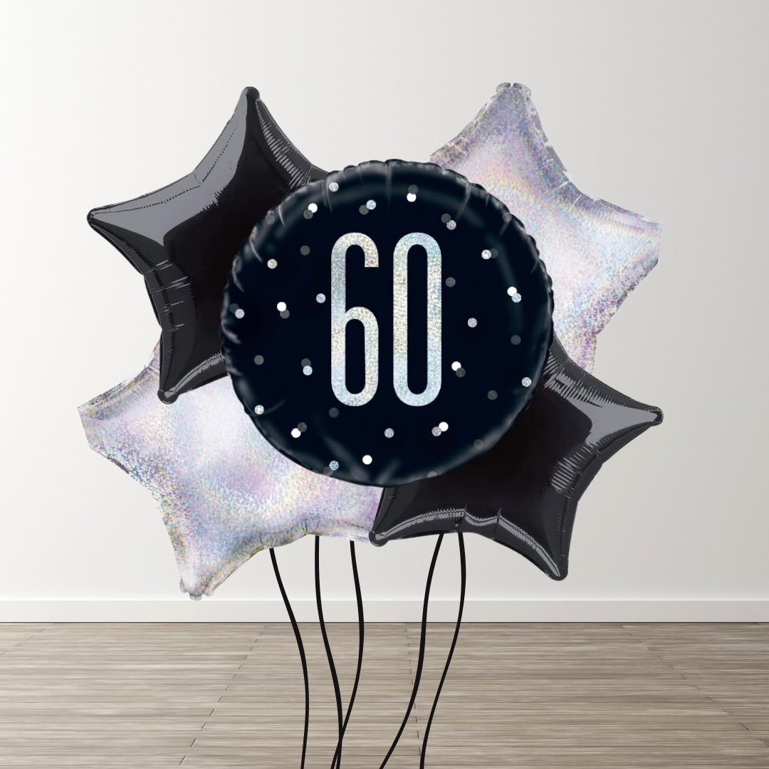 Large Black Balloon Bouquet
