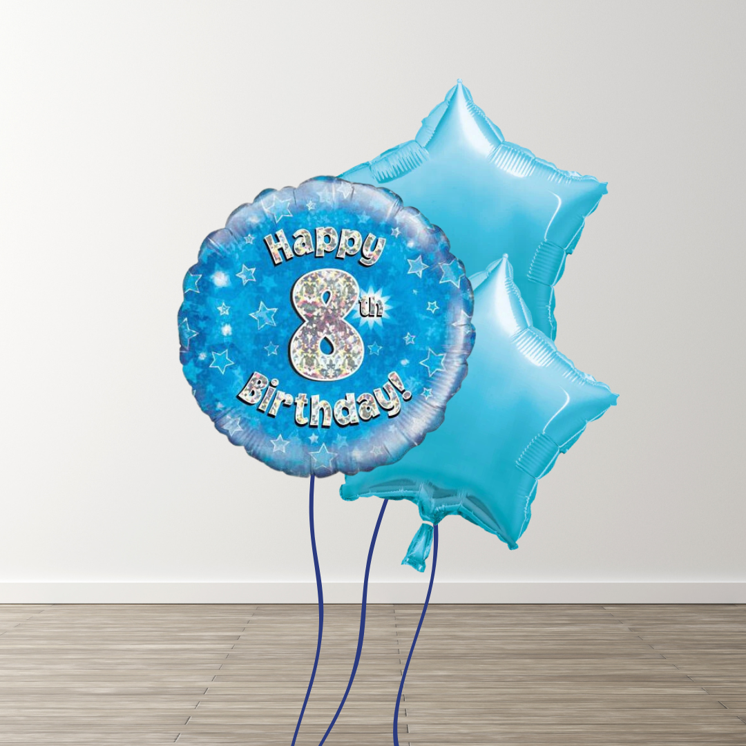 Small Blue Balloon Bouquets
