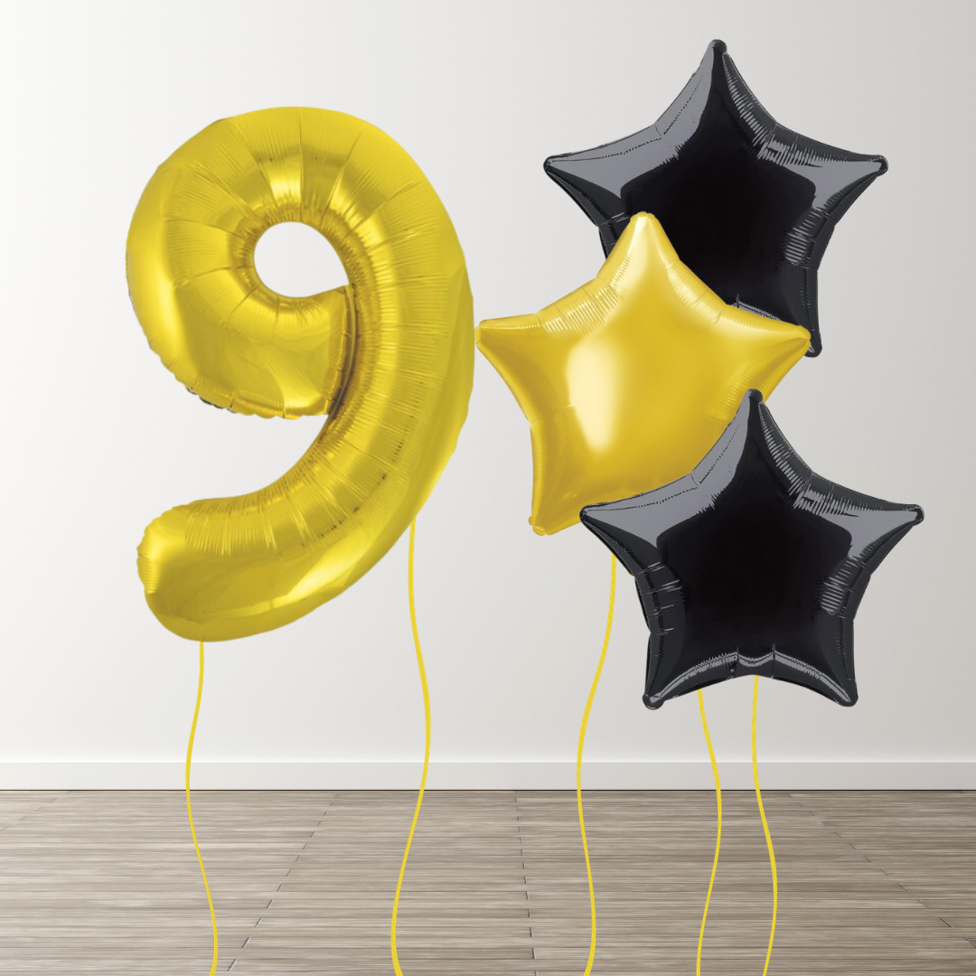 Classic Gold Foil Number Bunch
