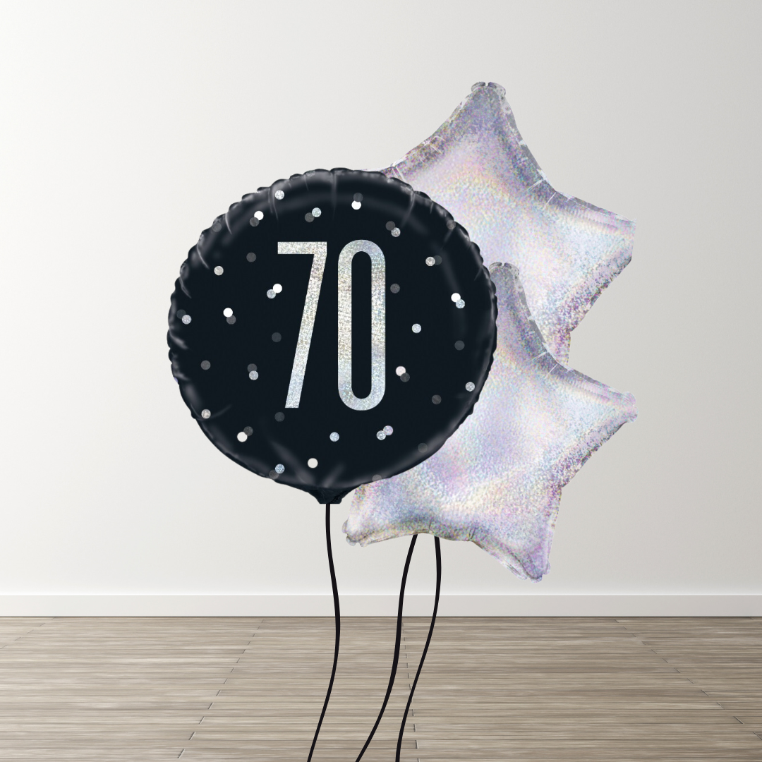 Small Black Balloon Bouquet